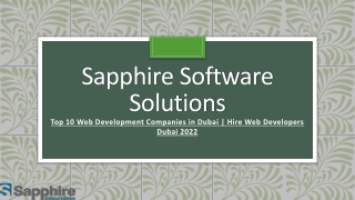 Top 10 Web Development Companies in Dubai - Hire Web Developers Dubai 2022