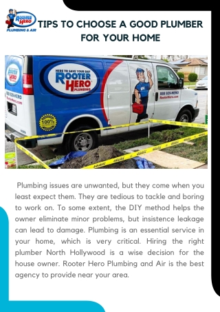 Tips To Choose A Good Plumber For Your Home