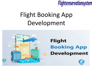 Flight Booking App Development