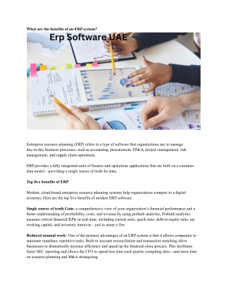 Erp Software UAE
