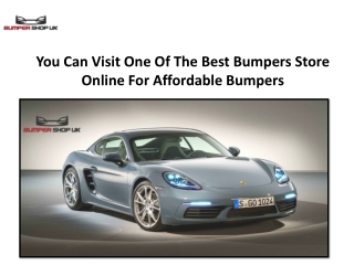 You Can Visit One Of The Best Bumpers Store Online For Affordable Bumpers