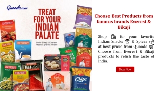 best brands bikaji and everest products