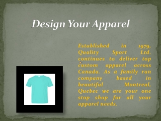 Design Your Apparel