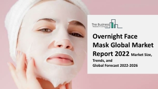 Overnight Face Mask Global Market By Component, By Application, By Technology, By Regional Outlook, Industry Analysis an