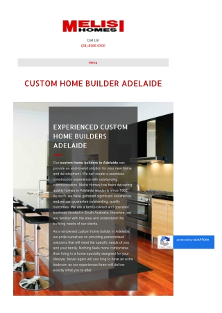 Custom Home Builder Adelaide