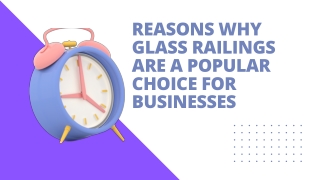 Reasons Why Glass Railings Are a Popular Choice for Businesses