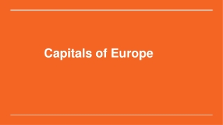 Capitals of Europe