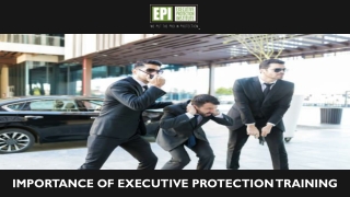 Importance of Executive Protection Training