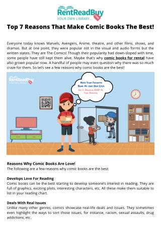 Top 7 Reasons That Make Comic Books The Best|Primewayz