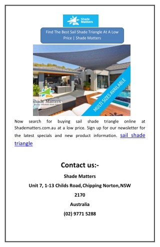 sail shade triangleFind The Best Sail Shade Triangle At A Low Price | Shade Matt