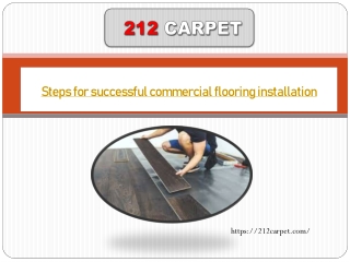 Steps for successful commercial flooring installation