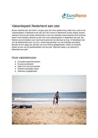 Duinresorts - Vakantiepark Nederland aan zee