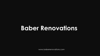 Baber Renovations - Construction Planning