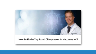 How To Find A Top Rated Chiropractor In Matthews NC