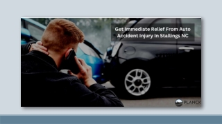 Get Immediate Relief From Auto Accident Injury In Stallings NC