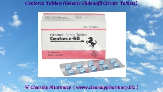 Cenforce  Tablets (Generic Sildenafil Citrate  Tablets)