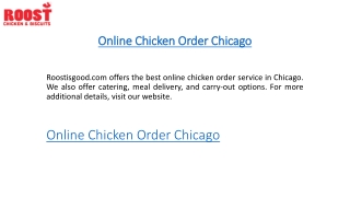 Online Chicken Order Chicago Roostisgood.com