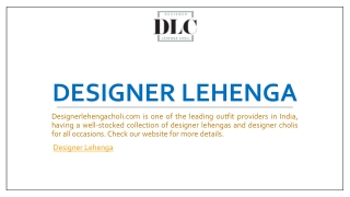 Designer Lehenga | Designerlehengacholi.com