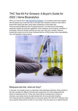 Cannabis Test Kits_ A Buyer's Guide for 2022 _ Verne Bioanalytics