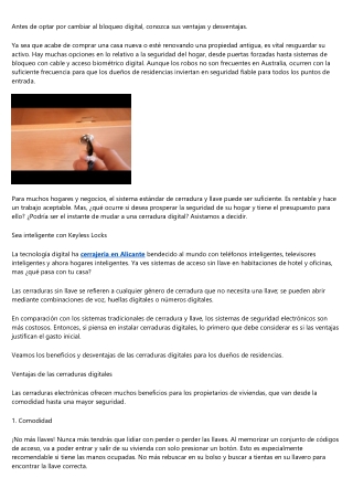 Los primordiales beneficios de un sistema de bloqueo inteligente para su hogar