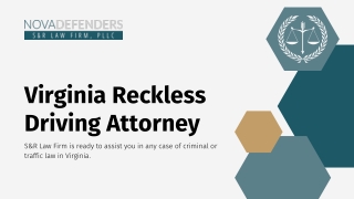 Virginia Reckless Driving Attorney