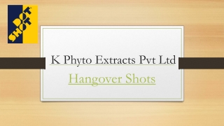 Hangover Shots | Dotshot.in