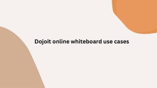 Dojoit online whiteboard use cases