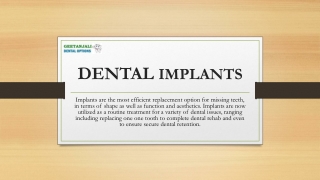 Dental Implant in India