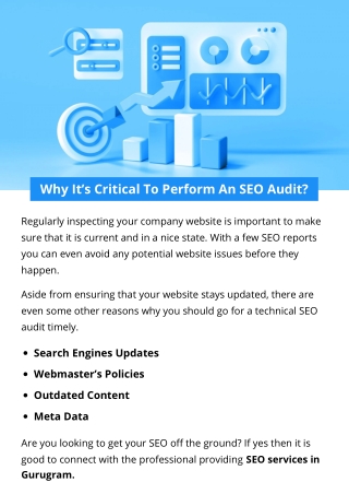 Why It’s Critical To Perform An SEO Audit?