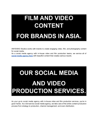 social media agency Asia