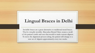 Lingual Braces in Delhi ppt