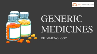 GENERIC MEDICINE AARK pharmaceuticals