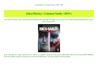^DOWNLOAD-PDF) JokerHarley Criminal Sanity (2019-) ZIP