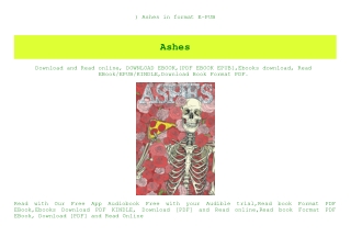 ^DOWNLOAD-PDF) Ashes in format E-PUB