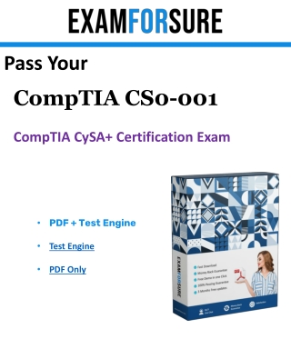 CompTIA CS0-001 Dumps | Updated CS0-001 Dumps PDF for IT Candidates