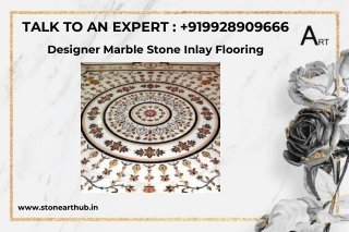 Designer Marble Stone Inlay Flooring - Call Now 9928909666