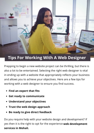 Tips For Working With A Web Designer