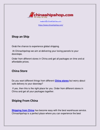 China stores