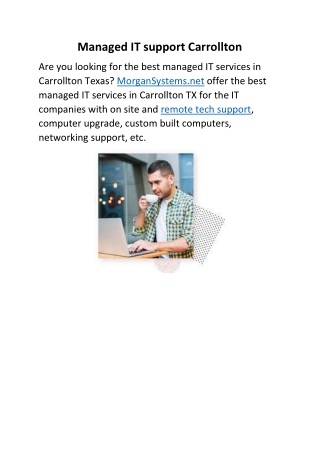 Managed IT support Carrollton