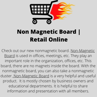 Non Magnetic Board  Retail Online