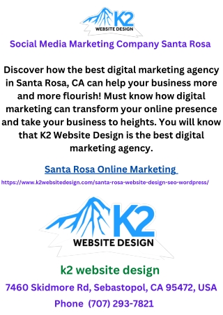 Social Media Marketing Company Santa Rosa