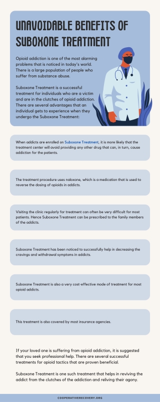 Unavoidable Benefits Of Suboxone Treatment