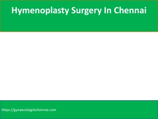 Hymenoplasty Surgery In Chennai