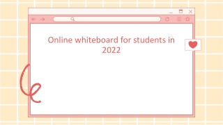 Online whiteboard for students in 2022