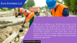 Why Contact a Top Labour Supply Company in the UAE?