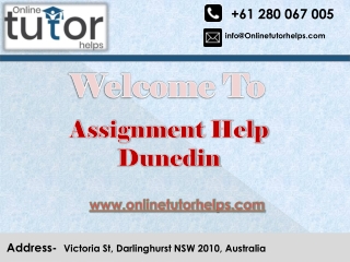 Assignment Help Dunedin PPT