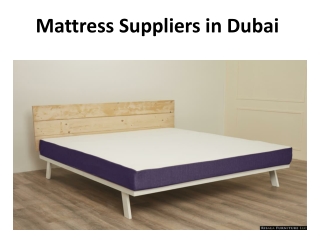 Mattress Suppliers in Dubai