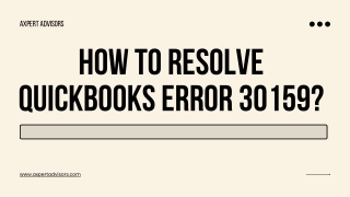 Best Ways to Eliminate QuickBooks Error 30159
