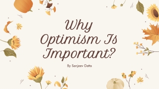 Why Optimism Is Important?