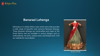 Banarasi Lehenga | Ethnicplus.in